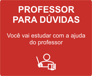 Você vai estudar com a ajuda do professor.
